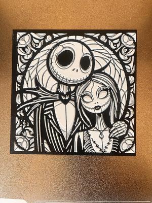 Pesadilla antes de Navidad Vidriera Hueforge