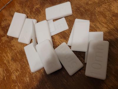 Simple 20mm x 40mm spacers 1mm-10mm