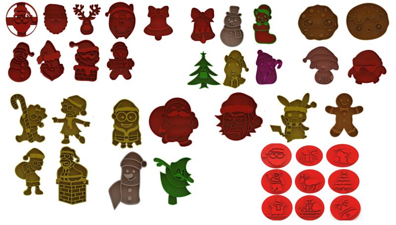 Mega christmas cookie cutters pack