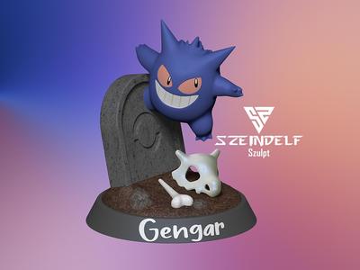 Gengar in the Cubone's Grave - Pokémon