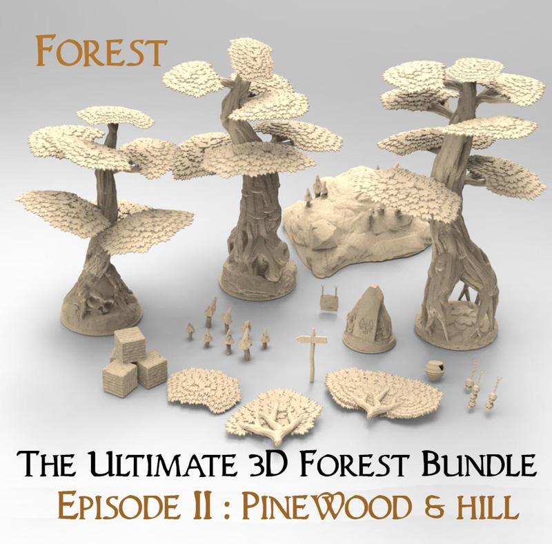 The ultimate 3d forest bundle ep2 : Pinewood & Hill