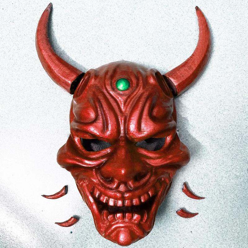Hannya Mask -Satan Mask - Demon Mask for cosplay 3D print model