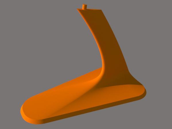 Simple stand for 1:200 and 1:400 scale aircraft