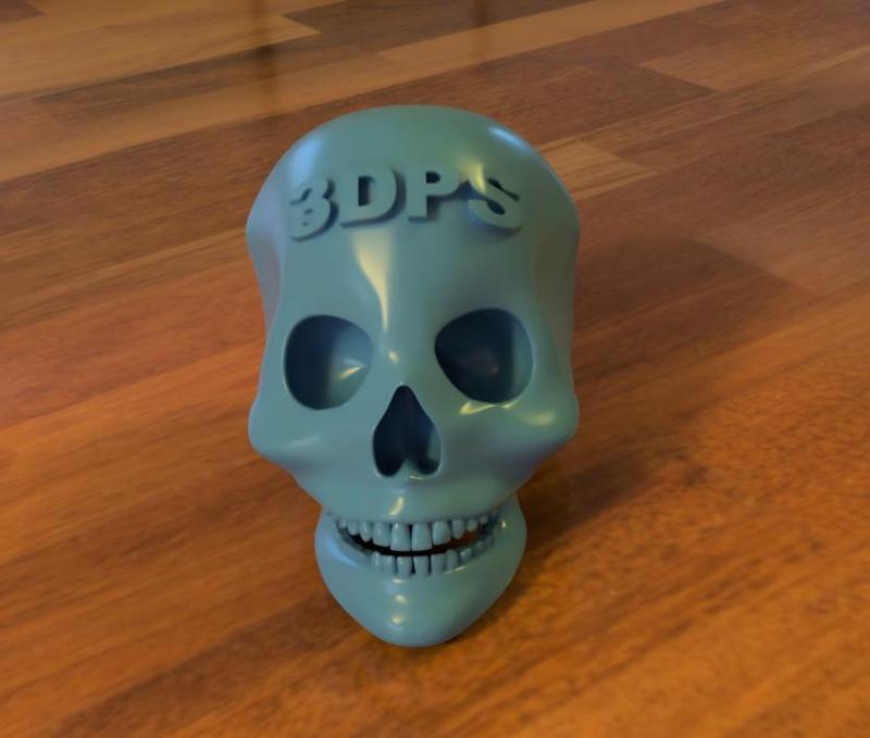 Logotip on Human Skull