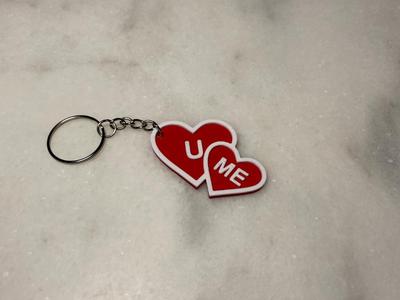 Valentine heart key chain
