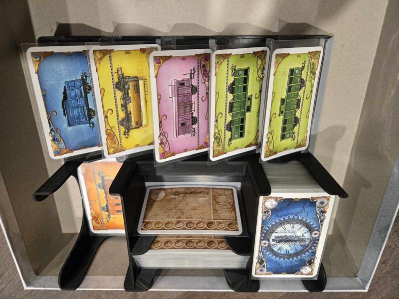 Ticket To ride Europe, sleeved card tray