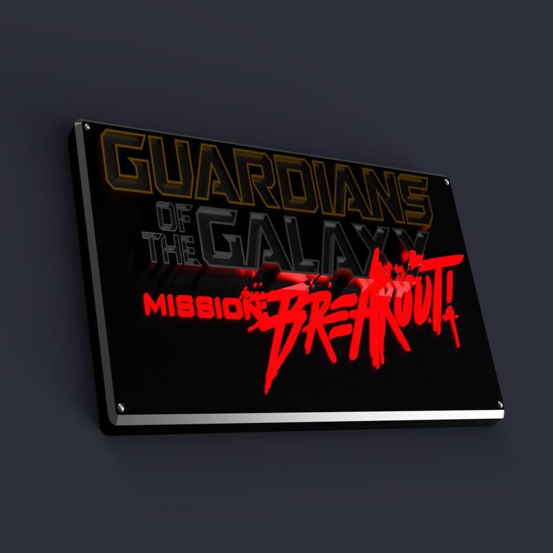 Guardians Of The Galaxy - Mission: Breakout! Sign