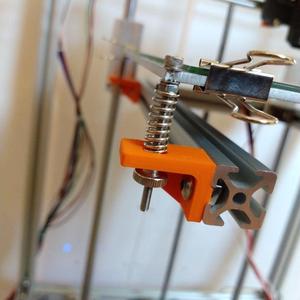 HyperCube Z gantry heated bed attachment brackets