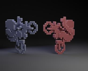 8 bit Atari Motorcycle