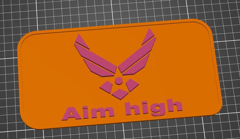 US air force sign