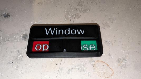Window status slider