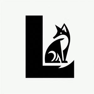 Fox alphabet: Letter L (version 3)