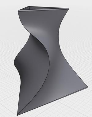 Simple Triangle Vase