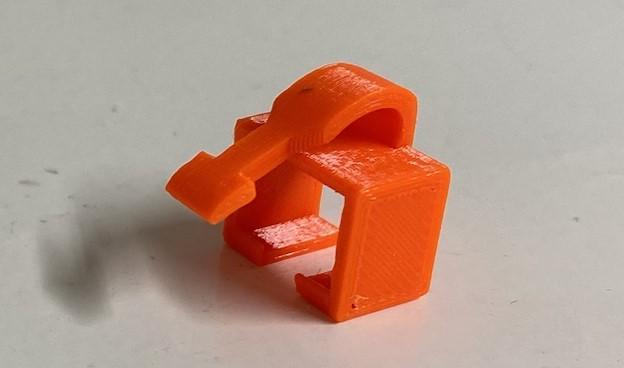 Ethernet RJ45 repair with snap lock for sideways print