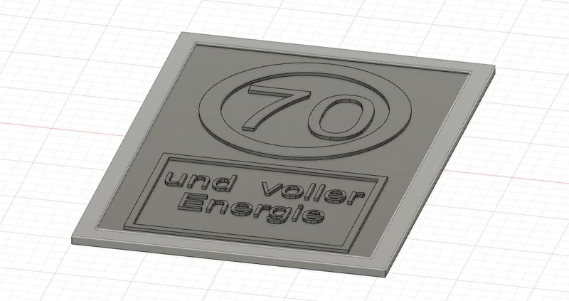 70 Geburtstag Schild