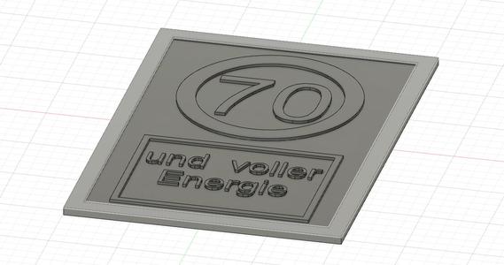 70 Geburtstag Schild