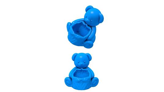 bear litter box / trash can / trash can stl / trash can printer / Frog-Shaped Trash Can