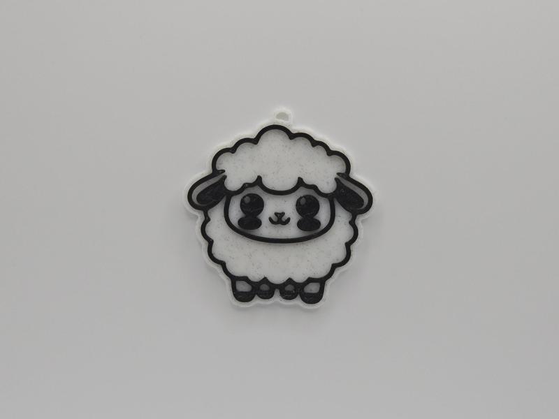 Cute Sheep Keychain
