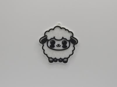 Cute Sheep Keychain