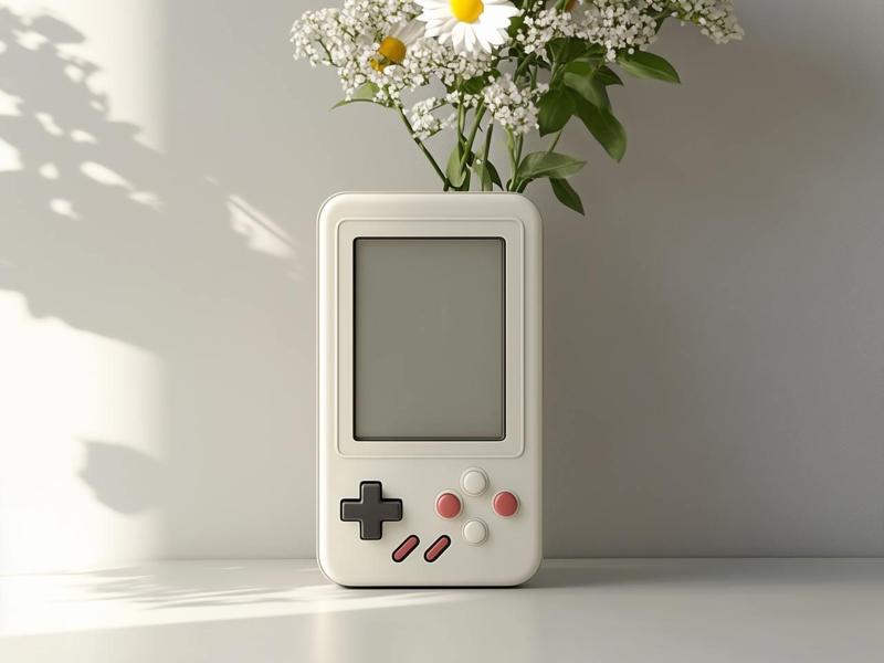 (not a) Gameboy Vase for Nostalgic Decor