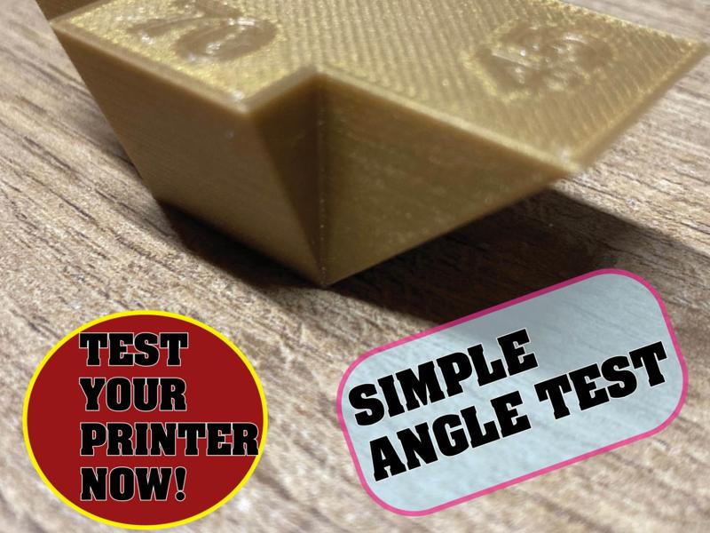 OverHang - Angle calibration cube (simple angles)
