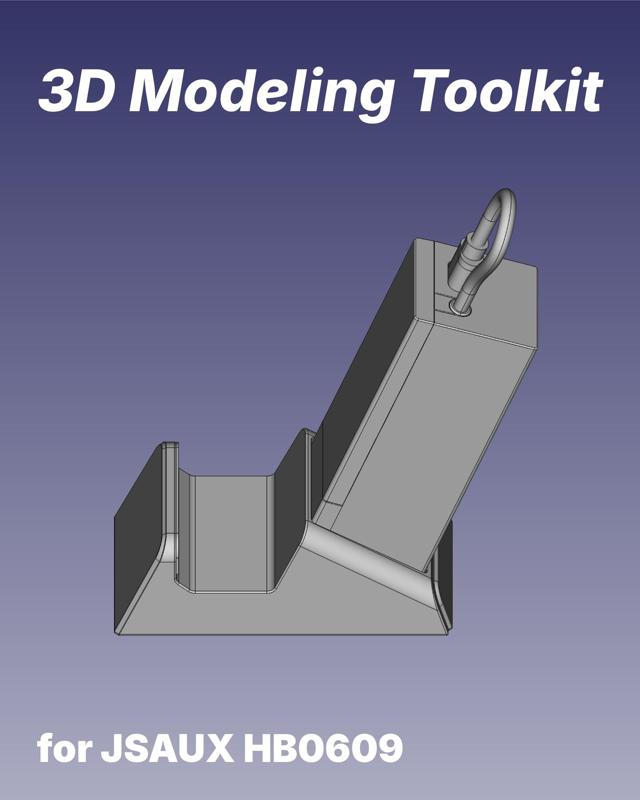 JSAUX HB0609 Docking Station 3D Modeling Toolkit: SWAP SHEET & BASE STAND for Handhelds