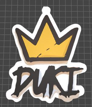 Duki llavero-keychain