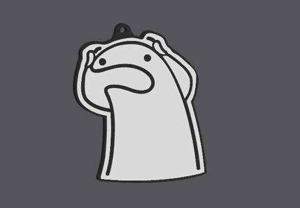 keychain flork worried