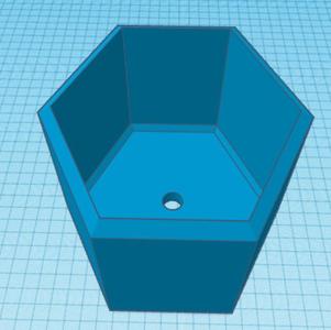 Asymmetrical Hexagonal Plant pot