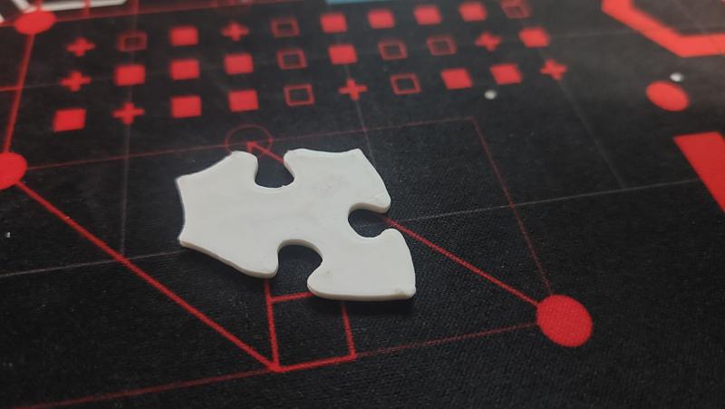 "Missing piece" from Simone Giertz's 499-Piece All White Puzzle