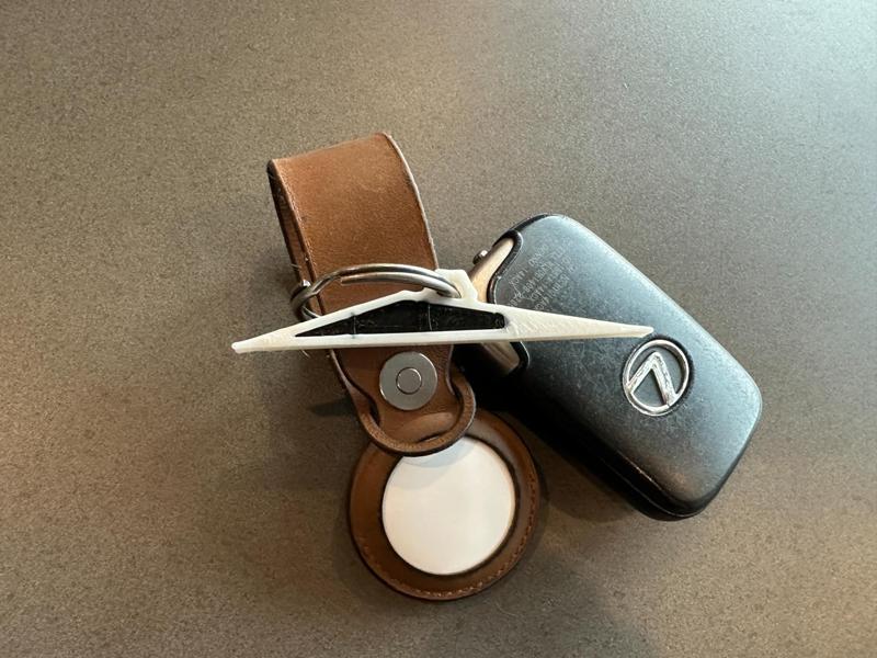 Cybertruck simple silhouette keychain