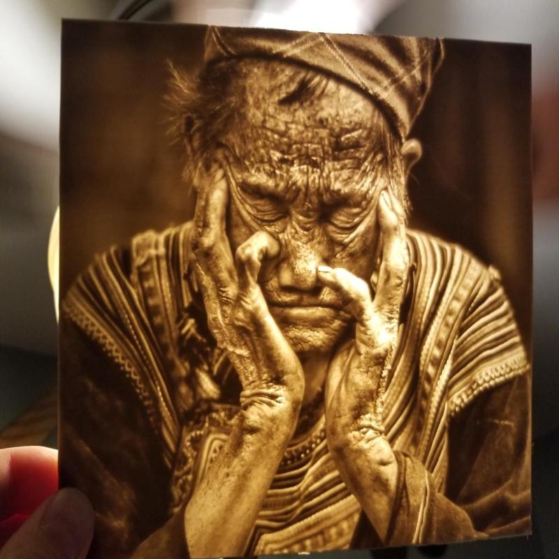 Old Woman Lithophane