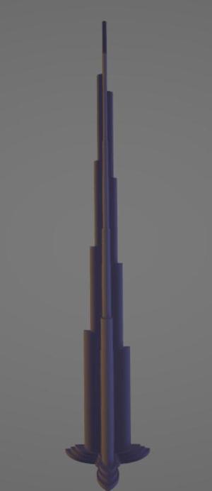 Model of the Burj Khalifa