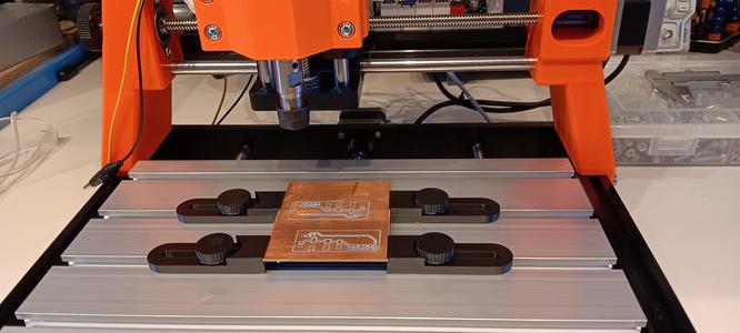 PCB clamp for CNC machine