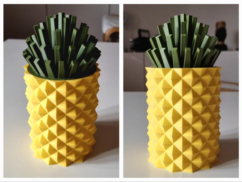 Stylized Pineapple Container (NO AMS)