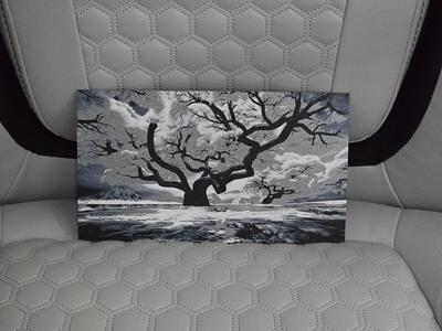 White trees hueforge