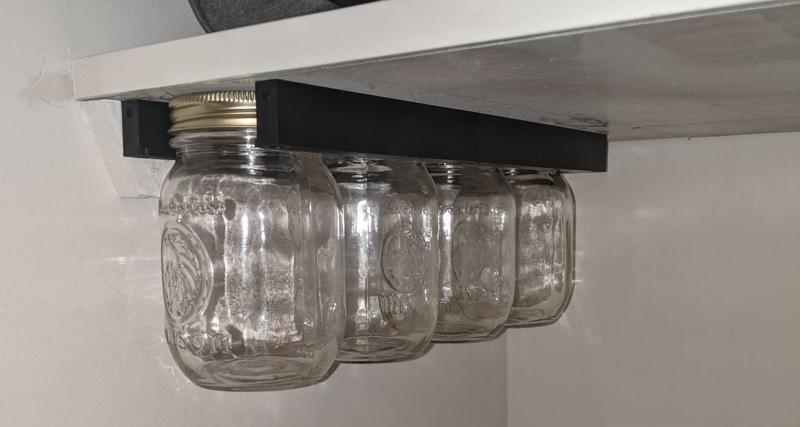 Mason jar mount