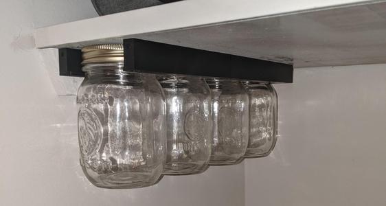 Mason jar mount