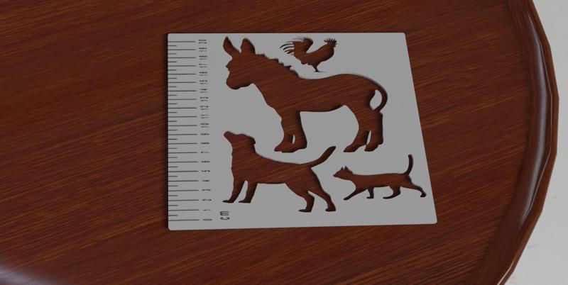 Bremen's troupe stencil