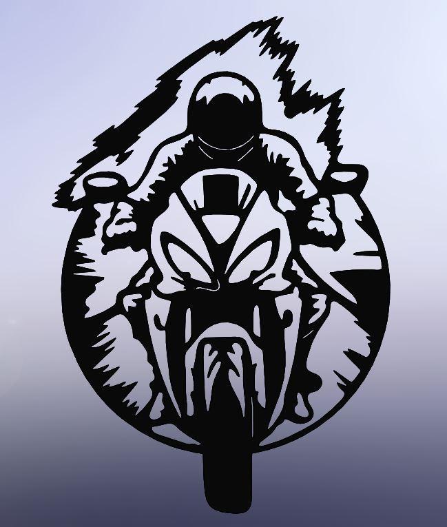 LINE ART MOTOCICLE, 2d art Motocicle, wall art motocicle, 2d moto