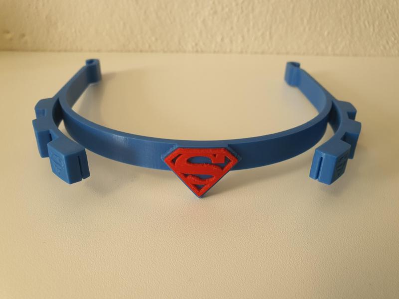 Superman face shield visor