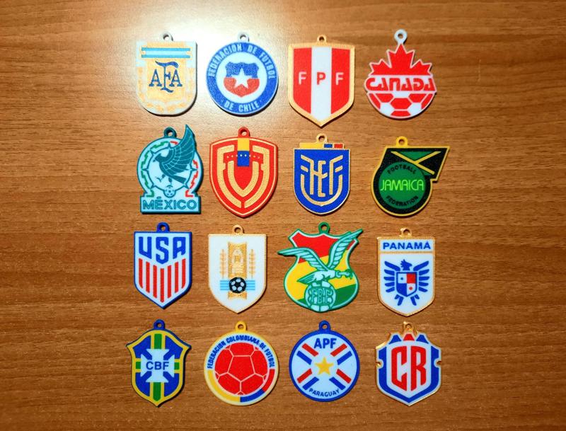 Copa America 2024 Teams - Keychains
