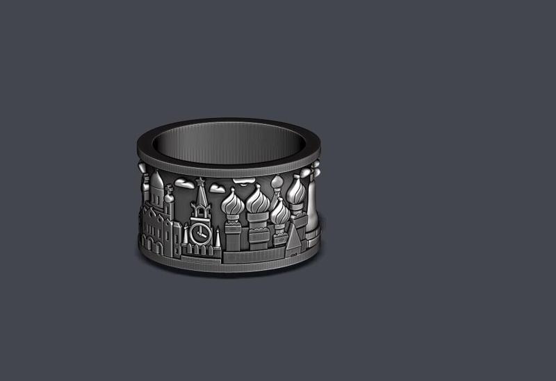 Russia ring 3D print model