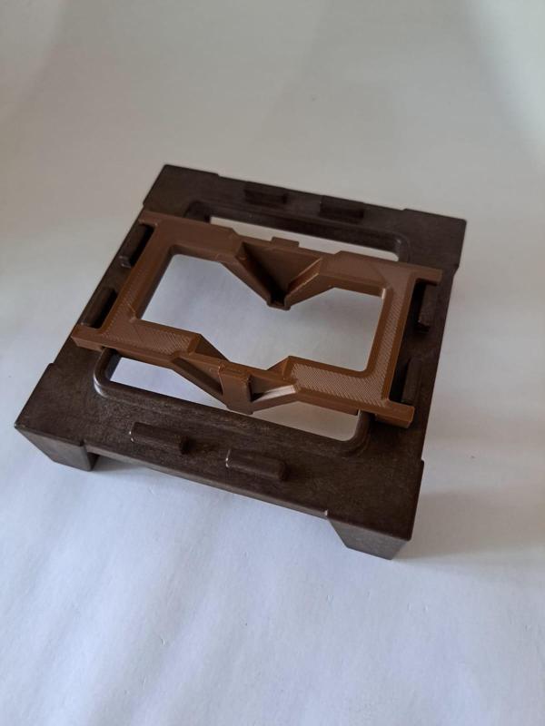 Custom bell support for the square tower, steck, Playmobil