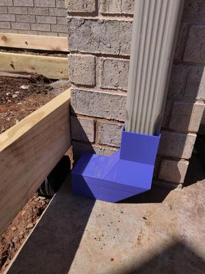 Downspout to the side