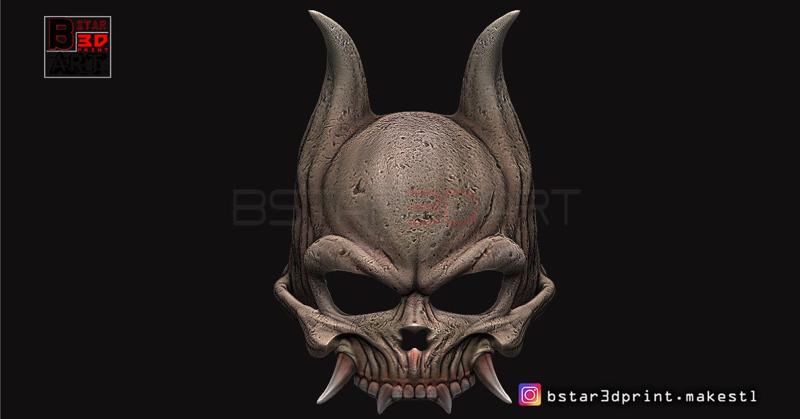 Oni Skull Mask - Hannya Mask-Devil Mask For cosplay 3D print model
