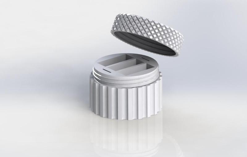 GoPro battery travel case 3 batteries + 2 MicroSD cards