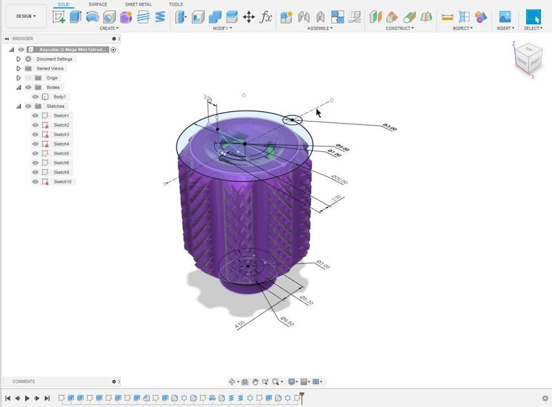 Mini Extruder Knob v1
