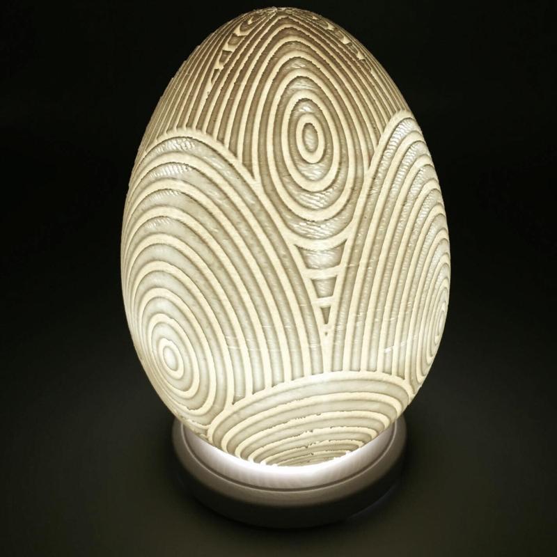 Retro Chainmail Easter Egg Lamp