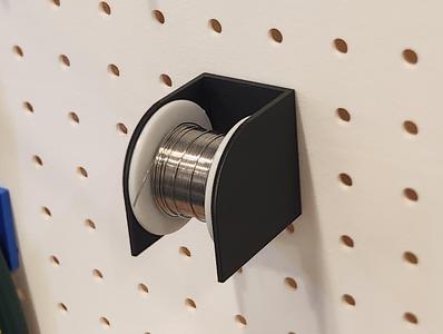 Pegboard Solder Spool Holder